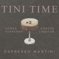 Tini Time Vodka Espresso Coffee Liqueur Espresso Martini Cotton Canvas Backpack