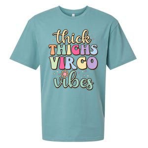 Thick Thighs Virgo Vibes August September birthday Virgo Sueded Cloud Jersey T-Shirt