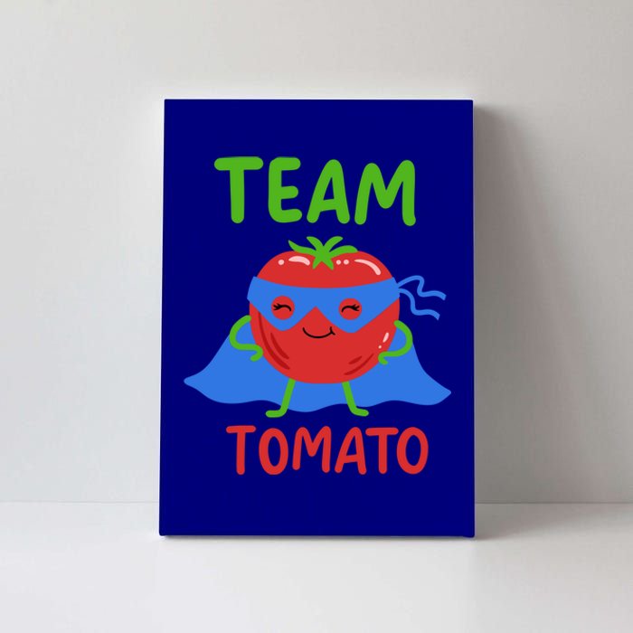 Team Tomato Vegan Power Superhero Veggie Vegetables Lover Meaningful Gift Canvas