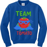 Team Tomato Vegan Power Superhero Veggie Vegetables Lover Meaningful Gift Kids Sweatshirt