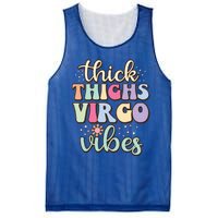 Thick Thighs Virgo Vibes August September Birthday Virgo Gift Mesh Reversible Basketball Jersey Tank