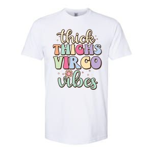 Thick Thighs Virgo Vibes August September Birthday Virgo Gift Softstyle CVC T-Shirt