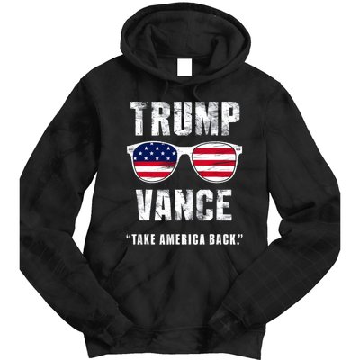 Team Trump Vance 2024 Take America Back Vintage Tie Dye Hoodie