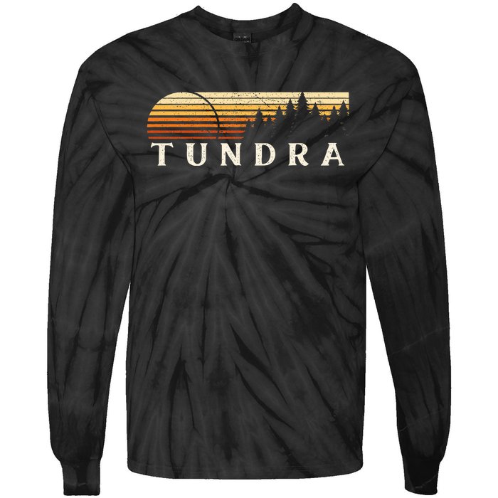 Tundra Tx Vintage Evergreen Sunset Eighties Retro Tie-Dye Long Sleeve Shirt