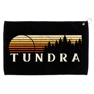 Tundra Tx Vintage Evergreen Sunset Eighties Retro Grommeted Golf Towel