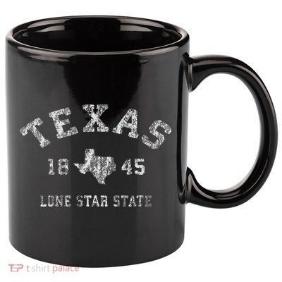 Texas Tx Vintage Sports Design Texan 11oz C Handle Ceramic Mug