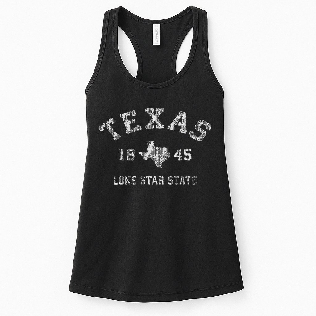 Texas Tx Vintage Sports Design Texan Womens Tank Top