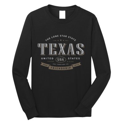 Texas Tx Vacation Souvenir Long Sleeve Shirt