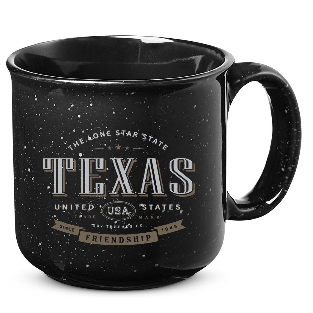 Texas Tx Vacation Souvenir 15oz Campfire Ceramic Mug