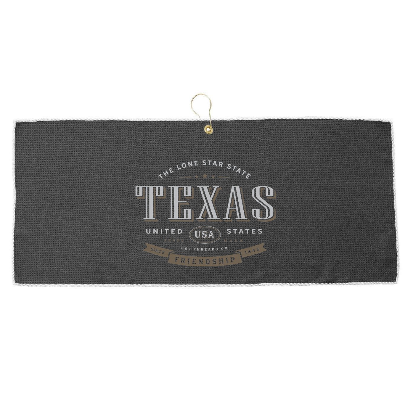 Texas Tx Vacation Souvenir Large Microfiber Waffle Golf Towel
