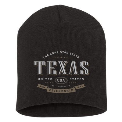 Texas Tx Vacation Souvenir Short Acrylic Beanie