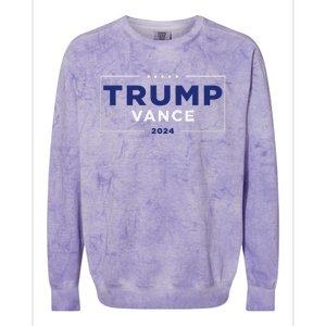 Trumpamania Trump Vance 24 Colorblast Crewneck Sweatshirt