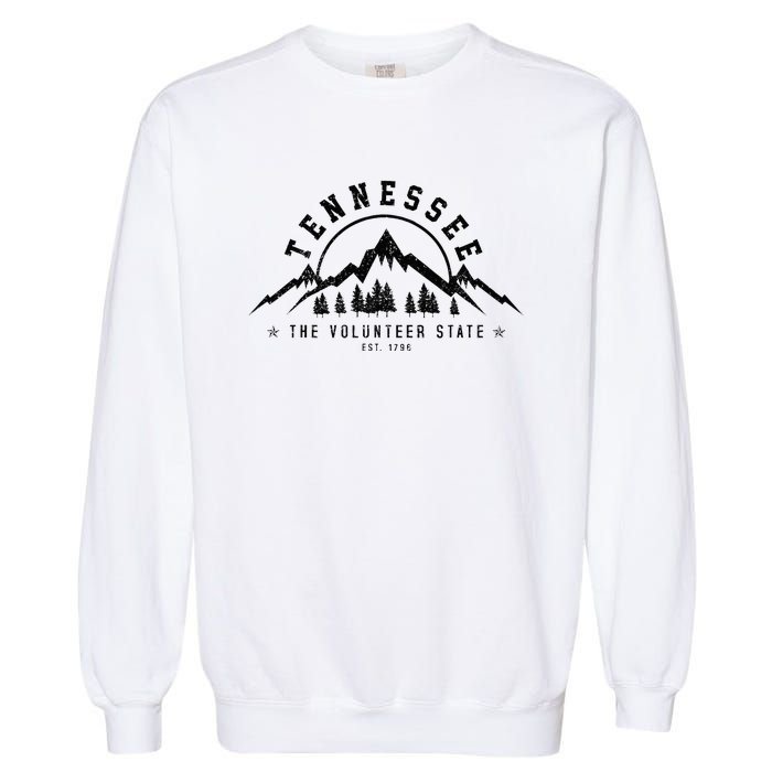 Tennessee The Volunr State Est. 1796 Nashville Gift Garment-Dyed Sweatshirt