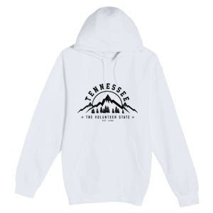 Tennessee The Volunr State Est. 1796 Nashville Gift Premium Pullover Hoodie