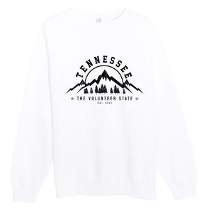 Tennessee The Volunr State Est. 1796 Nashville Gift Premium Crewneck Sweatshirt