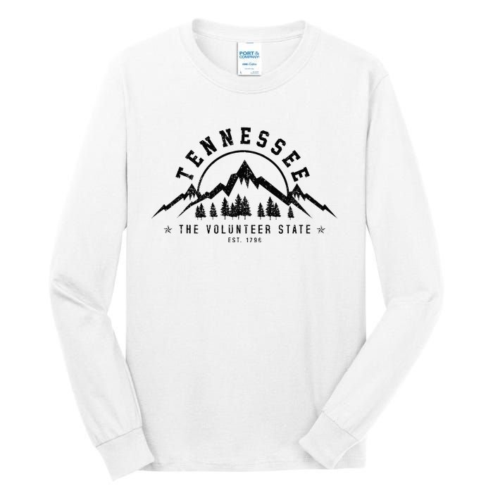 Tennessee The Volunr State Est. 1796 Nashville Gift Tall Long Sleeve T-Shirt