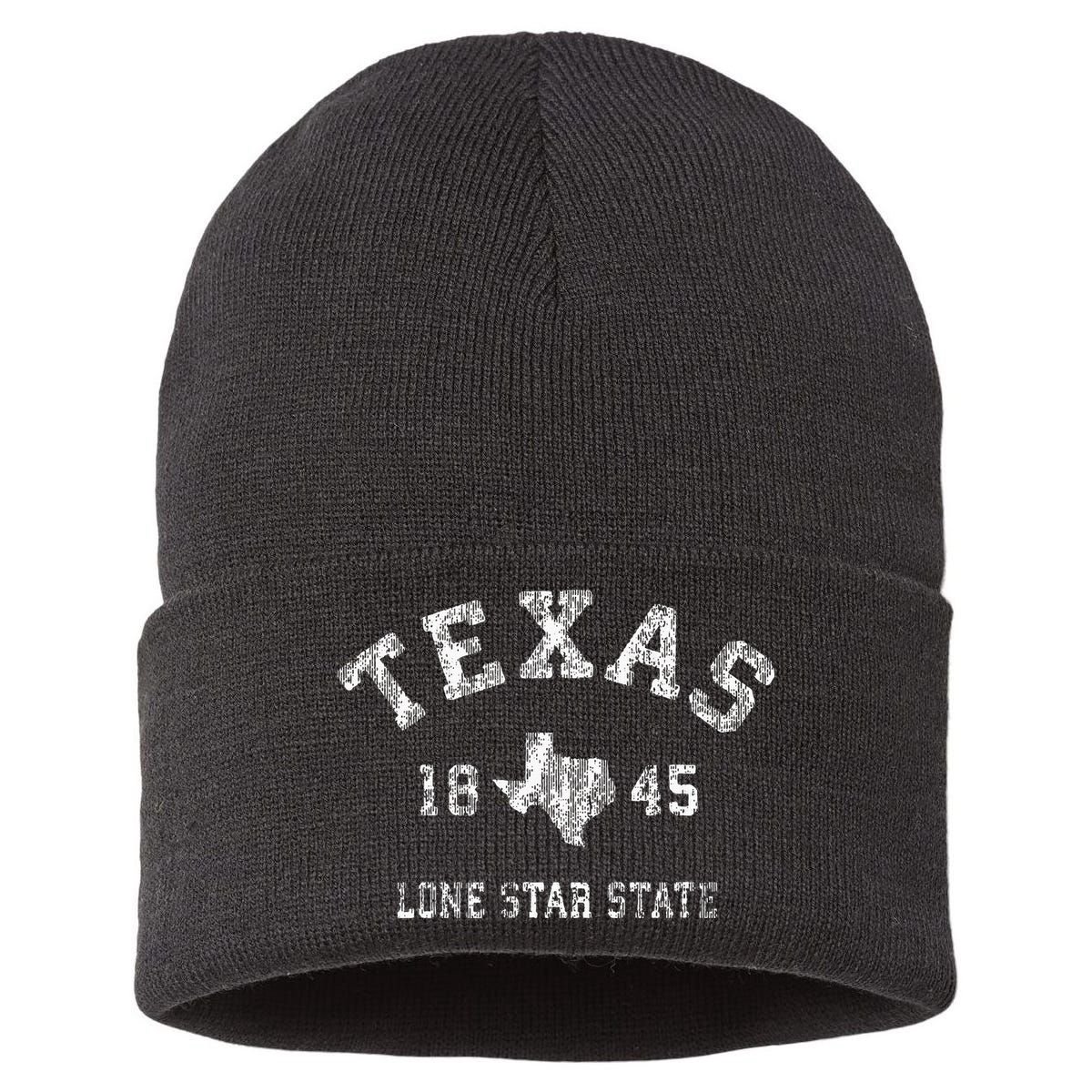 Texas TX Vintage Sports Design Texan Sustainable Knit Beanie