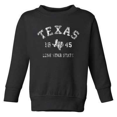 Texas TX Vintage Sports Design Texan Toddler Sweatshirt