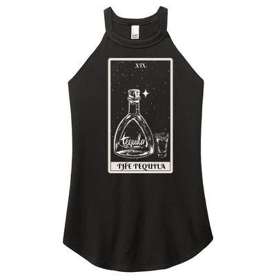 The Tequila Vintage Tarot Card Funny Tequila Party Lover Women’s Perfect Tri Rocker Tank