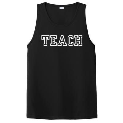 TEACH Teacher Varsity University Premium PosiCharge Competitor Tank