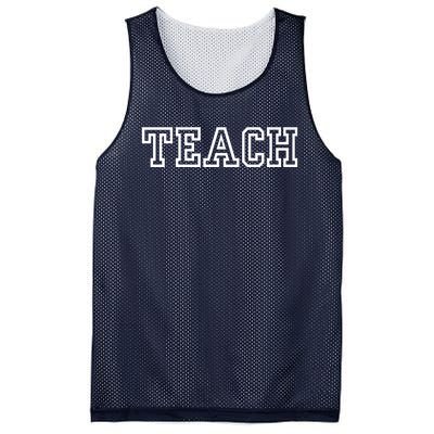 TEACH Teacher Varsity University Premium Mesh Reversible Basketball Jersey Tank