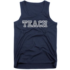 TEACH Teacher Varsity University Premium Tank Top