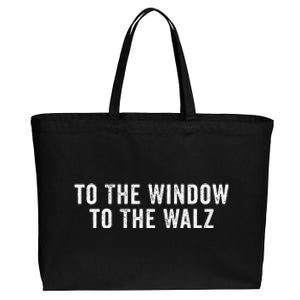 To The Window To The Walz President Kamala Harriss Waltz Cotton Canvas Jumbo Tote