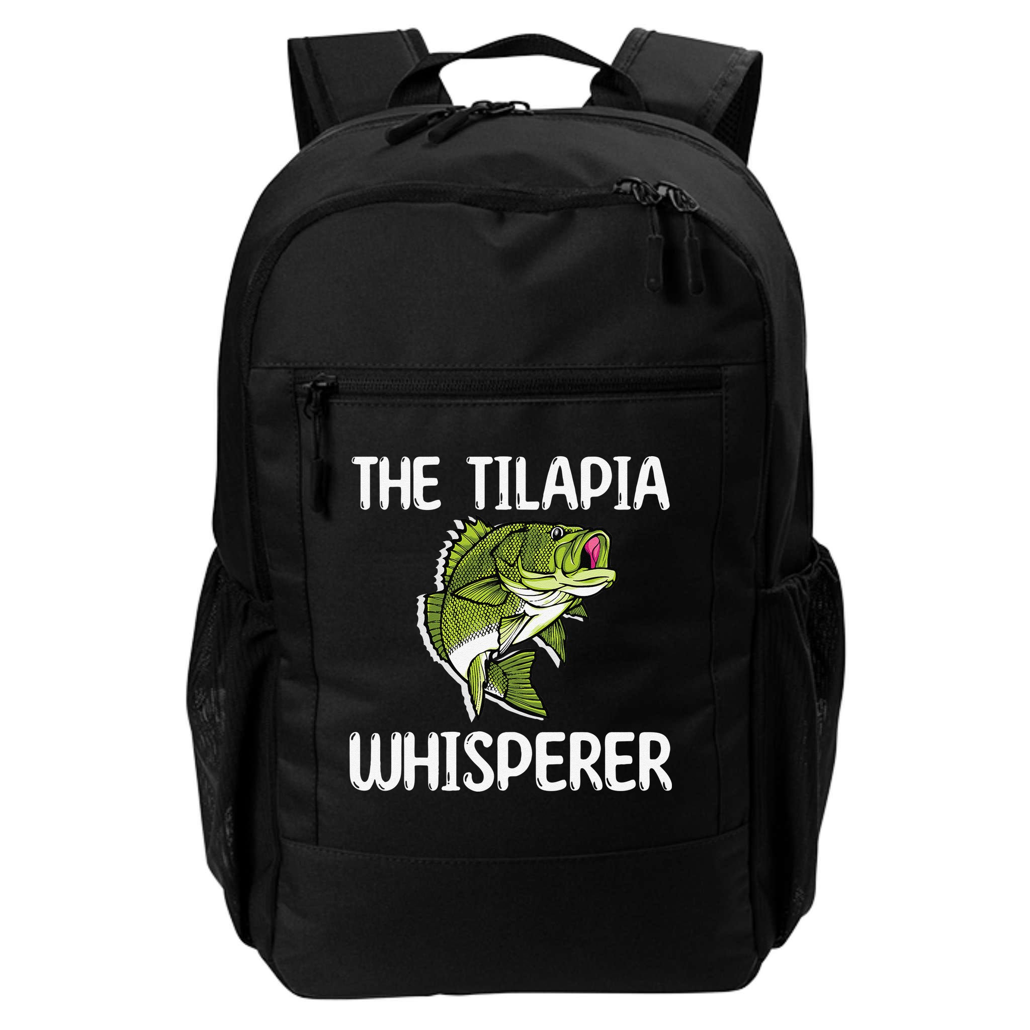 The Tilapia Whisperer Fish Outfit Love Freshwater Fishing Backpack