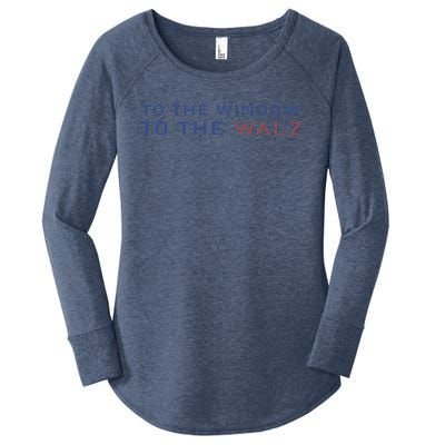 To The Window To The Walz Kamala Harris 2024 Women's Perfect Tri Tunic Long Sleeve Shirt