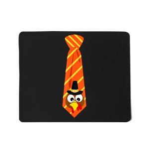 Thanksgiving Tie With Turkey For Family Dinner Funny Mousepad