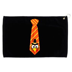 Thanksgiving Tie With Turkey For Family Dinner Funny Grommeted Golf Towel