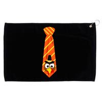 Thanksgiving Tie With Turkey For Family Dinner Funny Grommeted Golf Towel