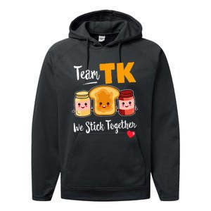 Team Tk We Stick Together Teacher Transitional Kindergarten Performance Fleece Hoodie