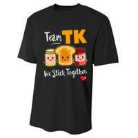 Team Tk We Stick Together Teacher Transitional Kindergarten Performance Sprint T-Shirt