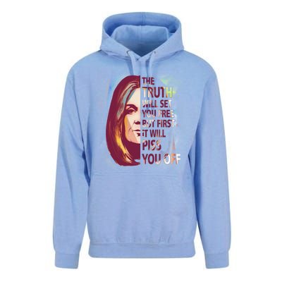 The Truth Will Set You Free But First It Will Piss You Off Unisex Surf Hoodie