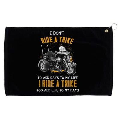 Triker Three Wheeler Motortrike I Ride A Trike Grommeted Golf Towel