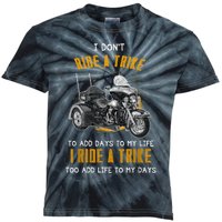 Triker Three Wheeler Motortrike I Ride A Trike Kids Tie-Dye T-Shirt