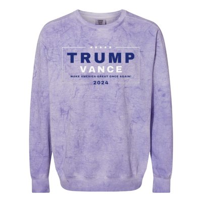 Trumpamania Trumpamania Wrestler Trump Vance Vp Maga Gift Colorblast Crewneck Sweatshirt