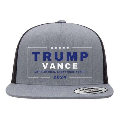 Trumpamania Trumpamania Wrestler Trump Vance Vp Maga Gift Flat Bill Trucker Hat