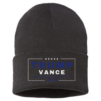 Trumpamania Trumpamania Wrestler Trump Vance Vp Maga Gift Sustainable Knit Beanie