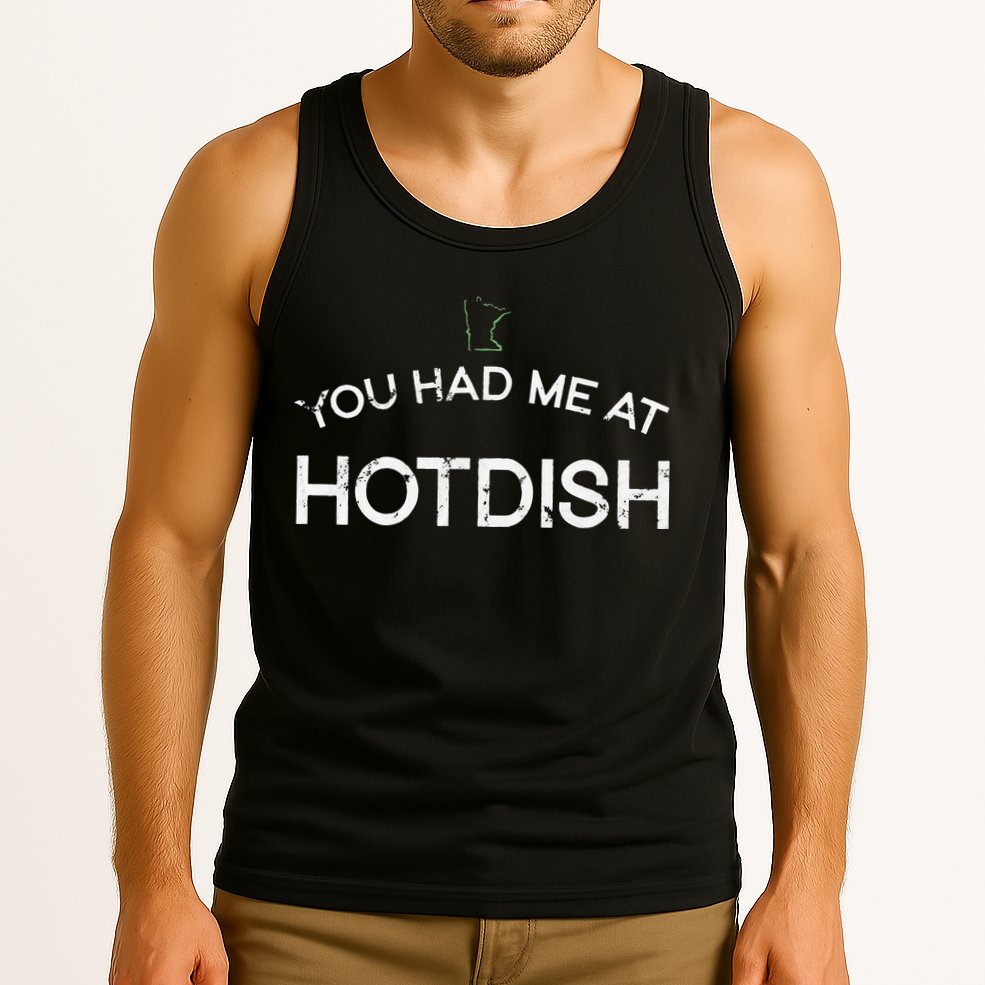 Tater Tot Wild Rice Mushroom Soup Minnesota Midwest Hotdish Tank Top