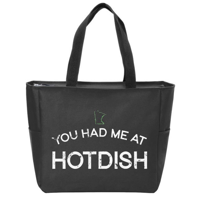 Tater Tot Wild Rice Mushroom Soup Minnesota Midwest Hotdish Zip Tote Bag