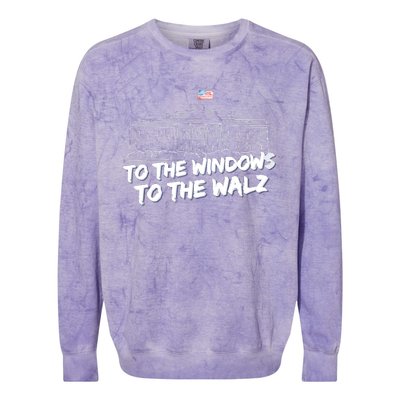 To The Windows To The Walz From The Windows To The Walz Tim Walz Colorblast Crewneck Sweatshirt