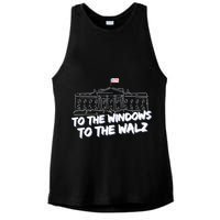 To The Windows To The Walz From The Windows To The Walz Tim Walz Ladies PosiCharge Tri-Blend Wicking Tank