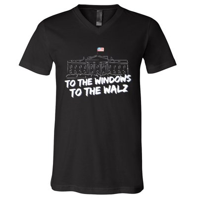 To The Windows To The Walz From The Windows To The Walz Tim Walz V-Neck T-Shirt