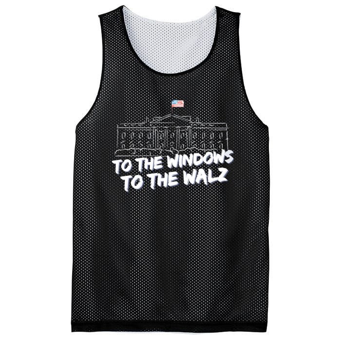 To The Windows To The Walz From The Windows To The Walz Tim Walz Mesh Reversible Basketball Jersey Tank