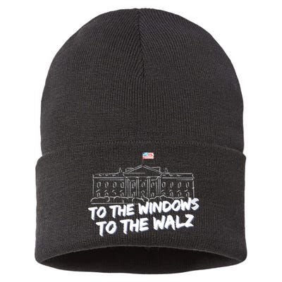 To The Windows To The Walz From The Windows To The Walz Tim Walz Sustainable Knit Beanie