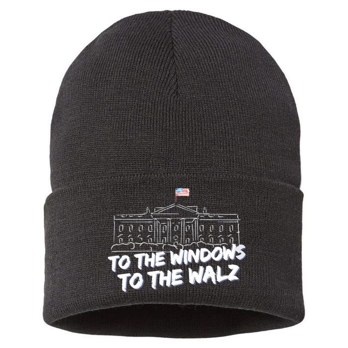 To The Windows To The Walz From The Windows To The Walz Tim Walz Sustainable Knit Beanie