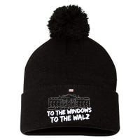 To The Windows To The Walz From The Windows To The Walz Tim Walz Pom Pom 12in Knit Beanie