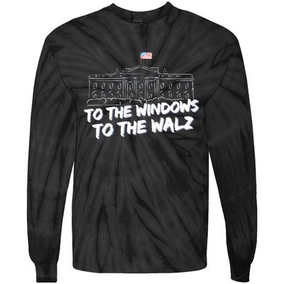 To The Windows To The Walz From The Windows To The Walz Tim Walz Tie-Dye Long Sleeve Shirt